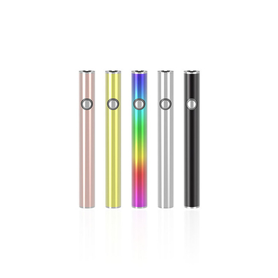 CBD THC 오일 재충전이 가능한 510 스레드 배터리 350 mah 극소 USB