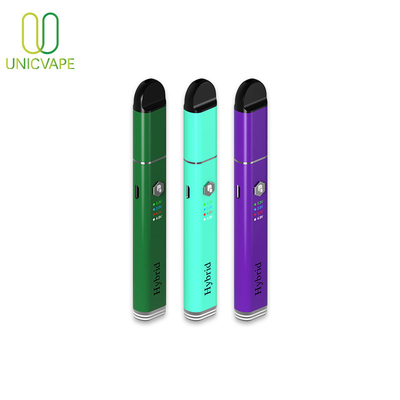 510 스레드 정광 증발기 펜 Cbd 기름은 장치 3.8V 15s 예열을 가볍게 두드립니다